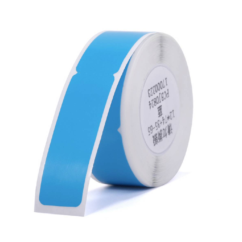 NIIMBOT D11/D110/D101 Blue Thermal Label - 65 Label/Roll - 12.5x74+35mm