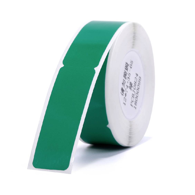 NIIMBOT D11/D110/D101 Green Thermal Label - 65 Label/Roll - 12.5x74+35mm