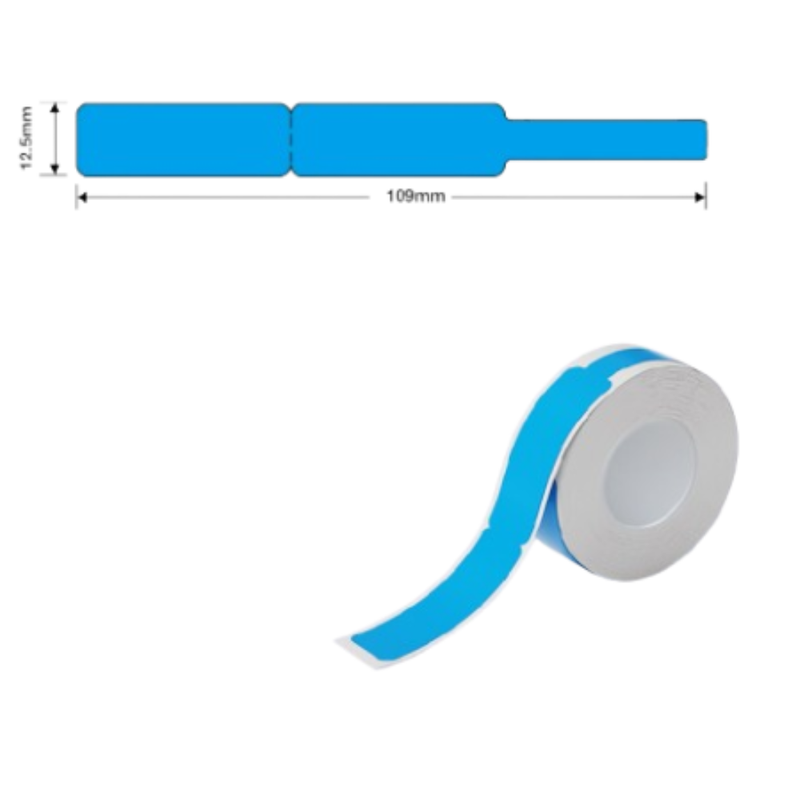 NIIMBOT B18 Blue Thermal Label - 60 Label/Roll - EW12.5*74+35-60