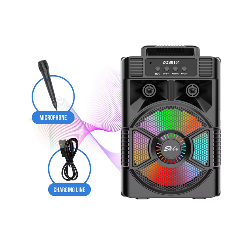 8-inch Party Outdoor Portable Wireless bluetooth Speaker Portable Audio Player | ZQS8151