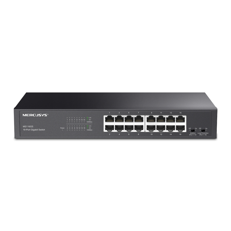 Mercusys 16-Port Desktop Switch | MS116GS