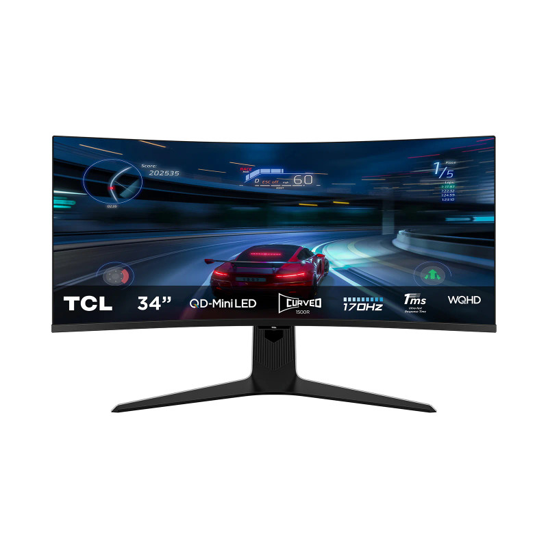 TCL 34" Mini LED Flagship Gaming Monitor 180Hz QHD | 34R83Q