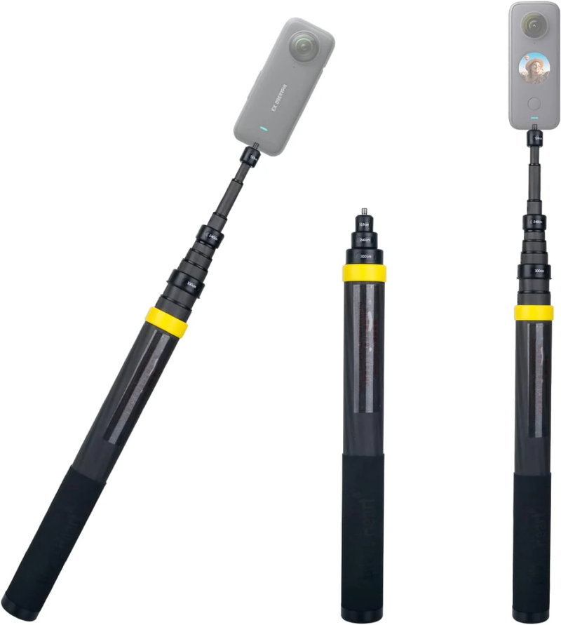 Insta360 Extended Edition Selfie Stick — 3m (9.8ft) Carbon Fiber Invisible Selfie Pole
