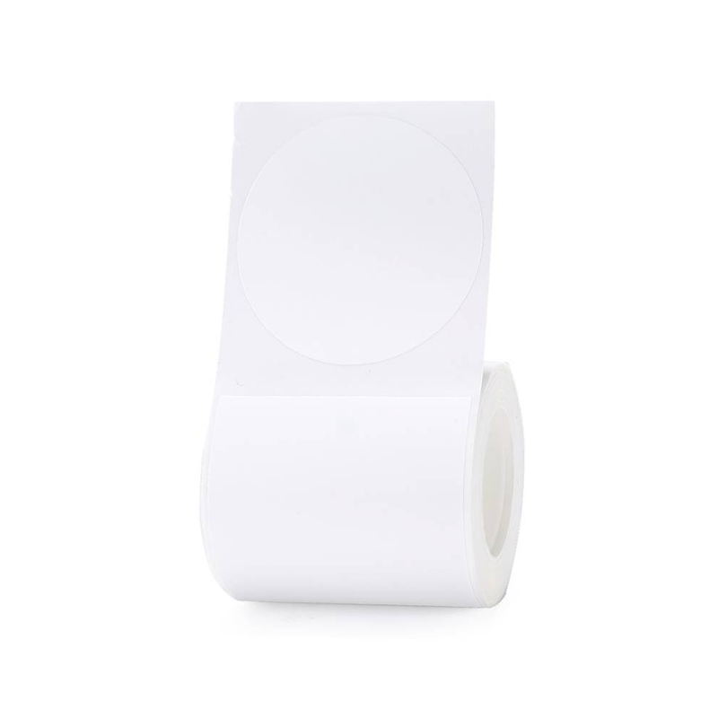 NIIMBOT White Round Thermal Label - 150 Label/Roll - T50*50