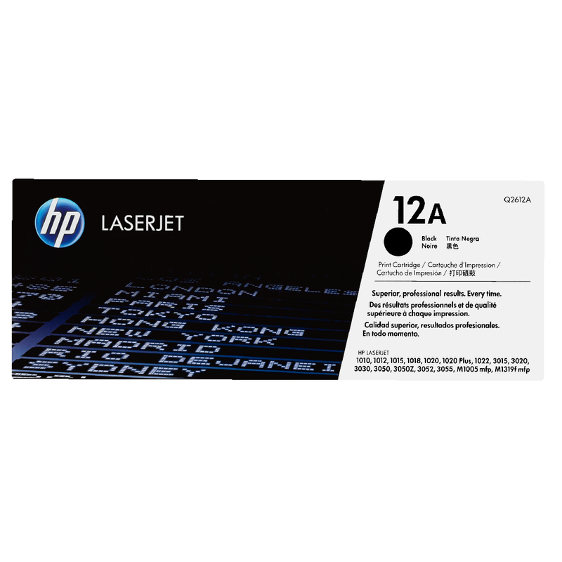 HP 12A Original LaserJet Toner Cartridge - Black | Q2612A