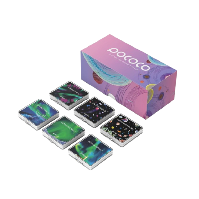 POCOCO Aurora and Deep Sea Galaxy Projector Discs Set - 6 Discs