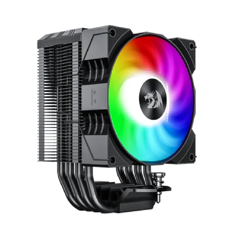 Redragon CPU Cooler With Temperature Display 9cm RGB Fan 4 Heat Pipes | CC-1014