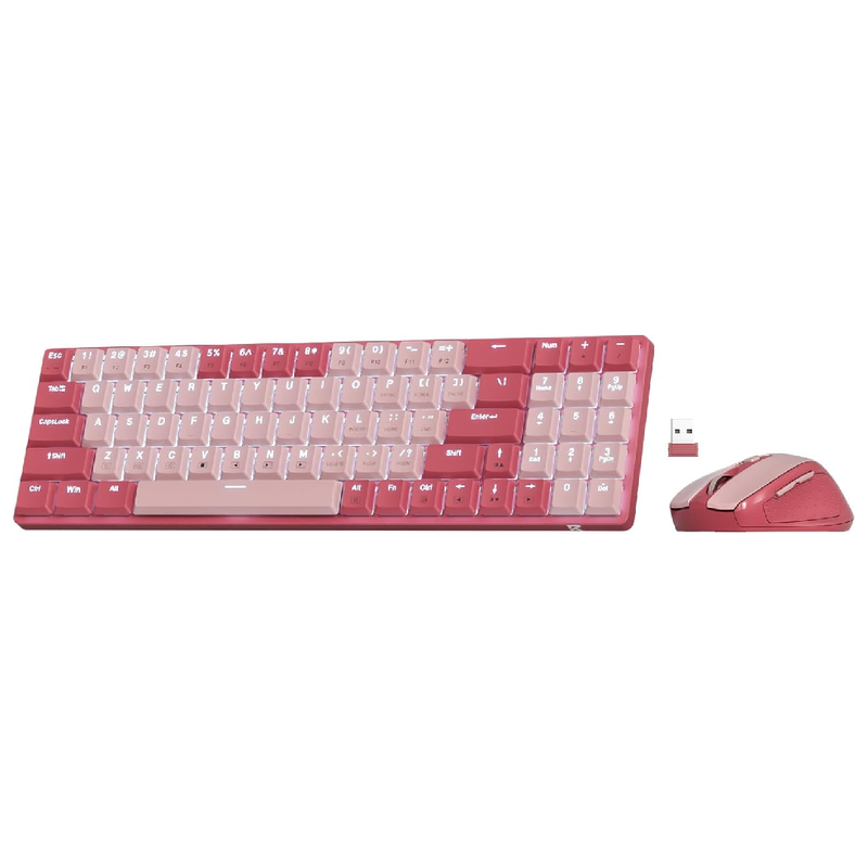 Redragon BS8772 Wireless Keyboard and Mouse Combo Bean Red | BS8772