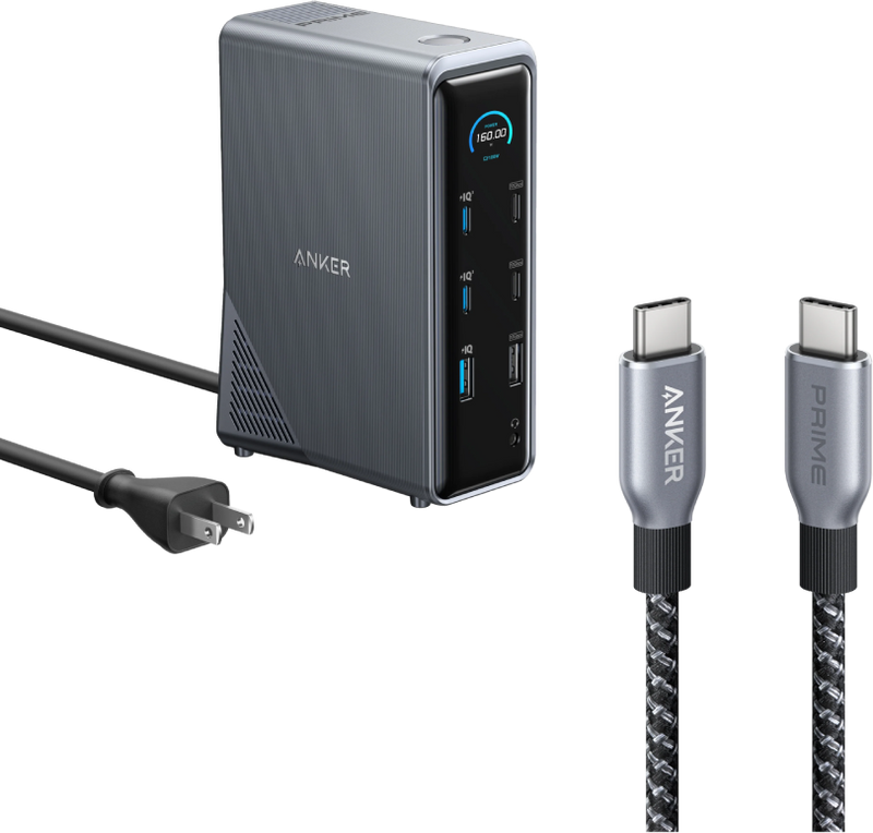 Anker Prime 14‑in‑1 Dual‑Display 160W Charging Docking Station | A83B63A1