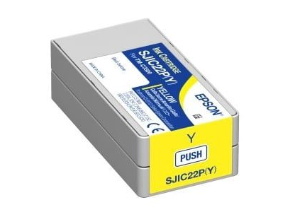 Epson SJIC22P(Y): Ink cartridge for ColorWorks C3500 (yellow) | C33S020604