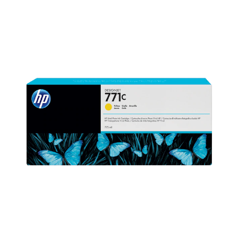 HP 771C 775-ml Original DesignJet Ink Cartridge - Yellow | B6Y10A