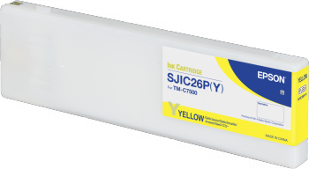 Epson SJIC26P(Y): Ink cartridge for ColorWorks C7500 (Yellow) | C33S020621