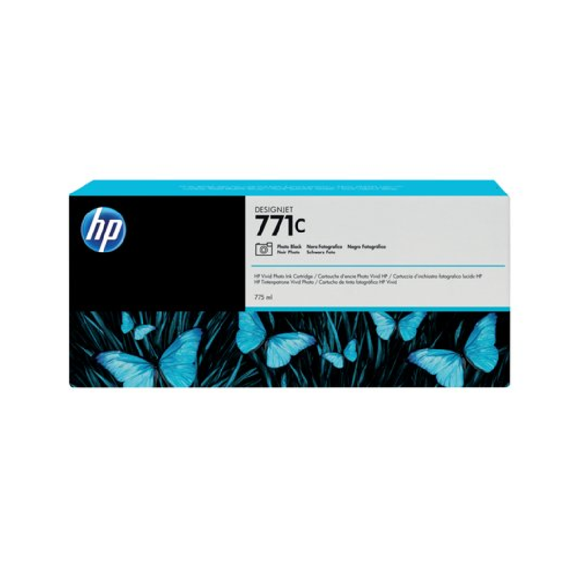 HP 771C 775-ml Photo Original DesignJet Ink Cartridge - Black | B6Y13A