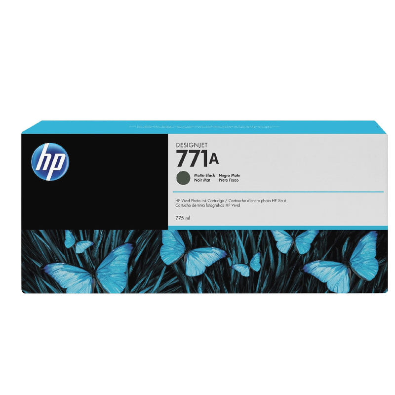 HP 771A 775-ml Original DesignJet Ink Cartridge - Matte Black | B6Y15A