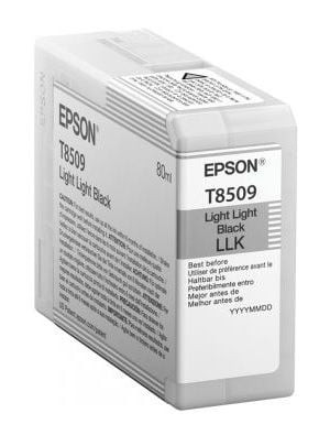 Epson Ink Cartridges, Ultrachrome® HD, T8509, Singlepack, 1 x 80.0 ml Light Light Black | C13T850900