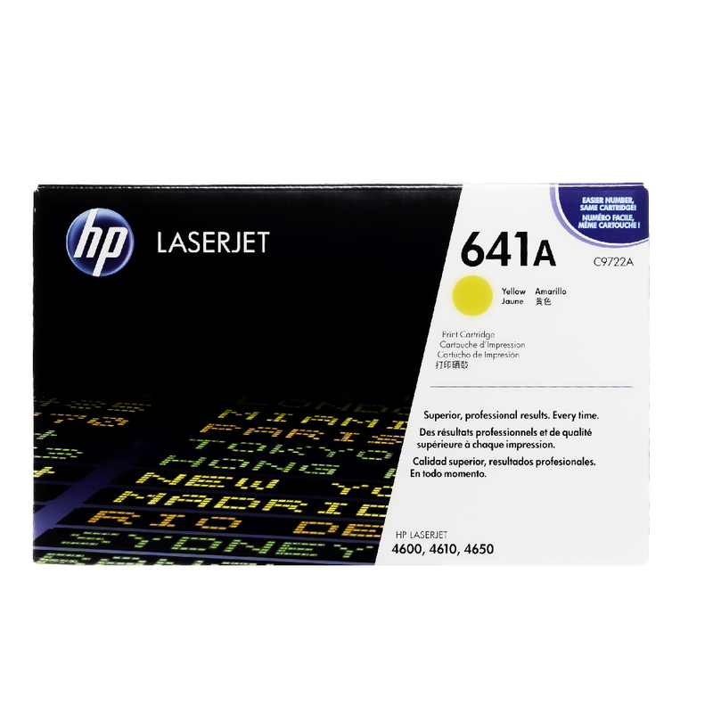 HP 641A Original LaserJet Toner Cartridge - Yellow | C9722A