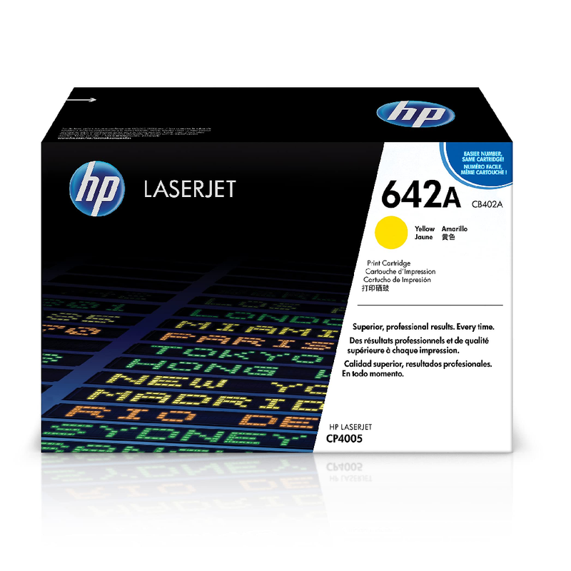 HP 642A Original LaserJet Toner Cartridge - Yellow | CB402A