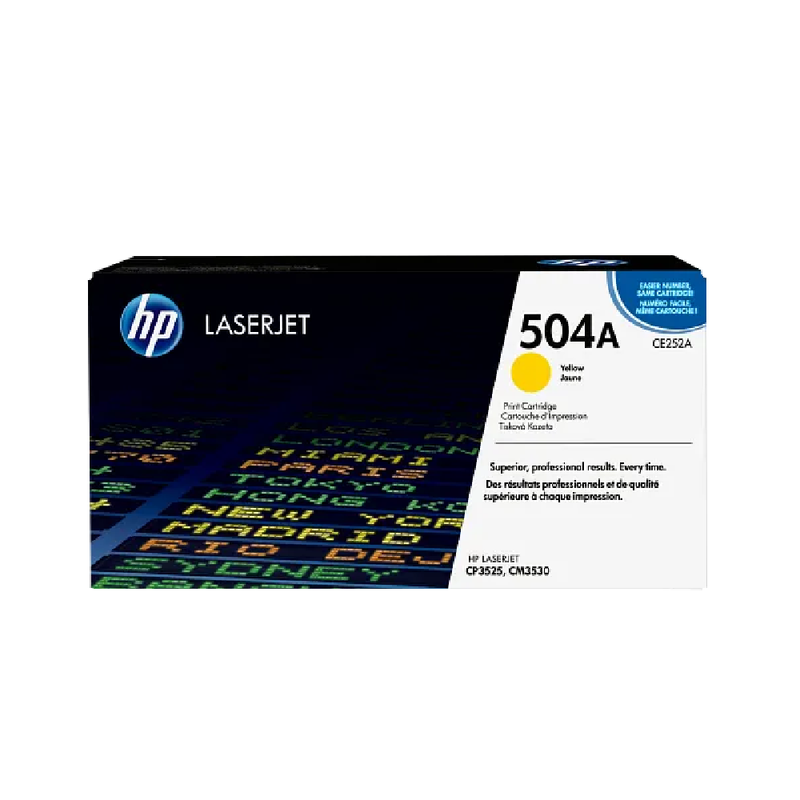 HP 504A Original LaserJet Toner Cartridge - Yellow | CE252A