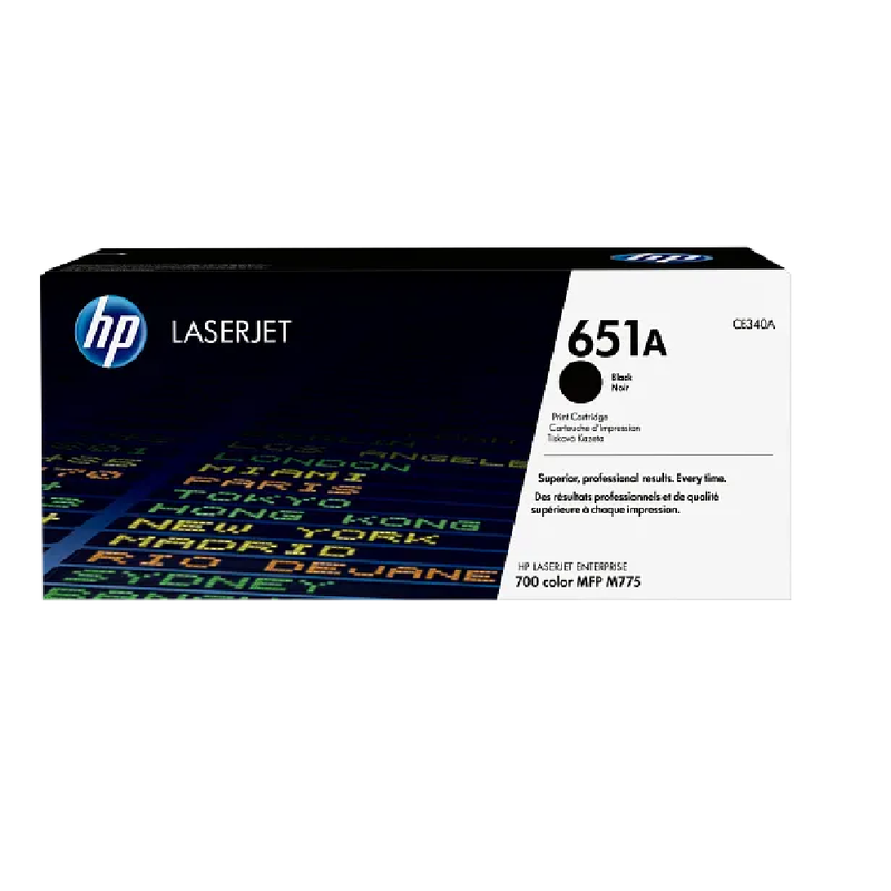 HP 651A Original LaserJet Toner Cartridge - Black | CE340A