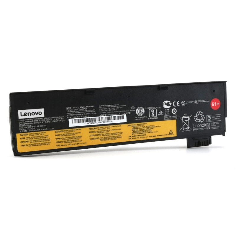 Original 61+ Battery for Lenovo ThinkPad T470, T480, T570 | 01AV425 / 01AV421 / 01AV491