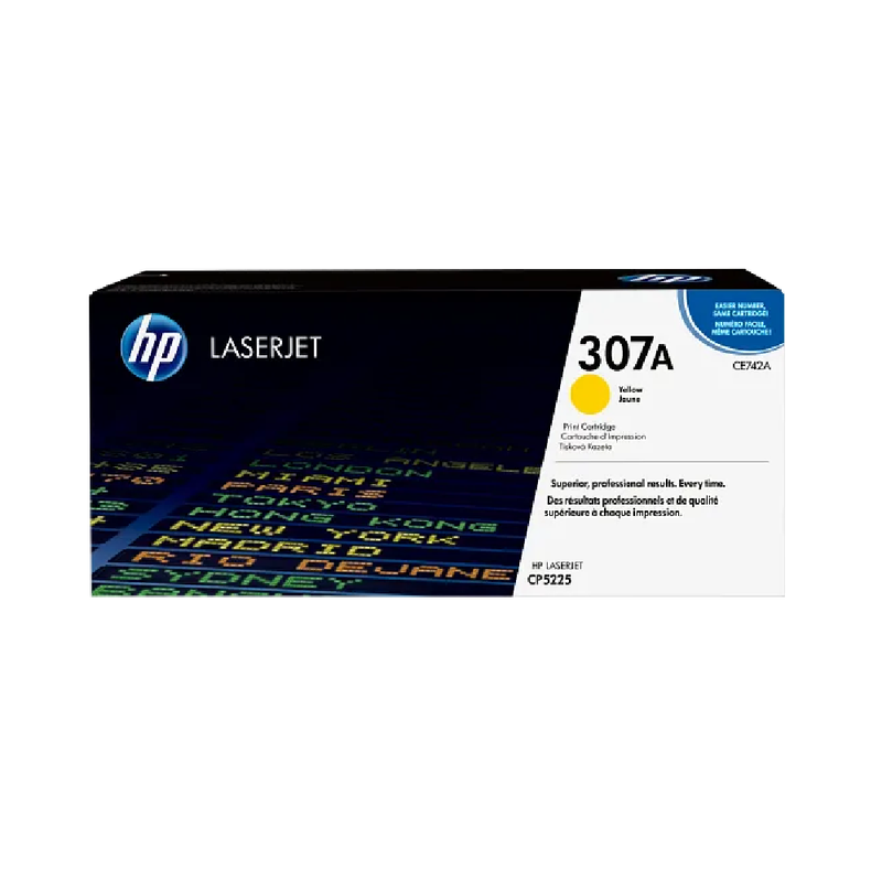 HP 307 Original LaserJet Toner Cartridge - Yellow | CE742A
