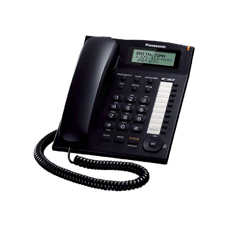 Panasonic Corded Phone Caller Id Speaker Phone - Black | TS880MXB