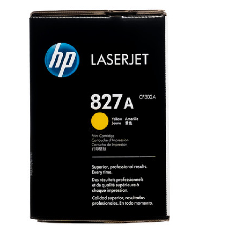 HP 827A Original LaserJet Toner Cartridge - Yellow | CF302A