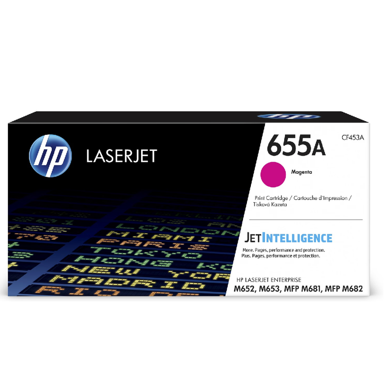 HP 655A Original LaserJet Toner Cartridge - Magenta | CF453A