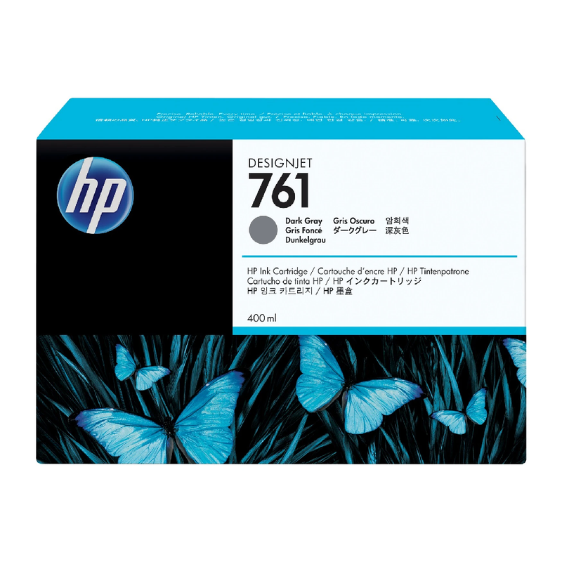 HP 761 400-ml Original DesignJet Ink Cartridge - Dark Gray | CM996A