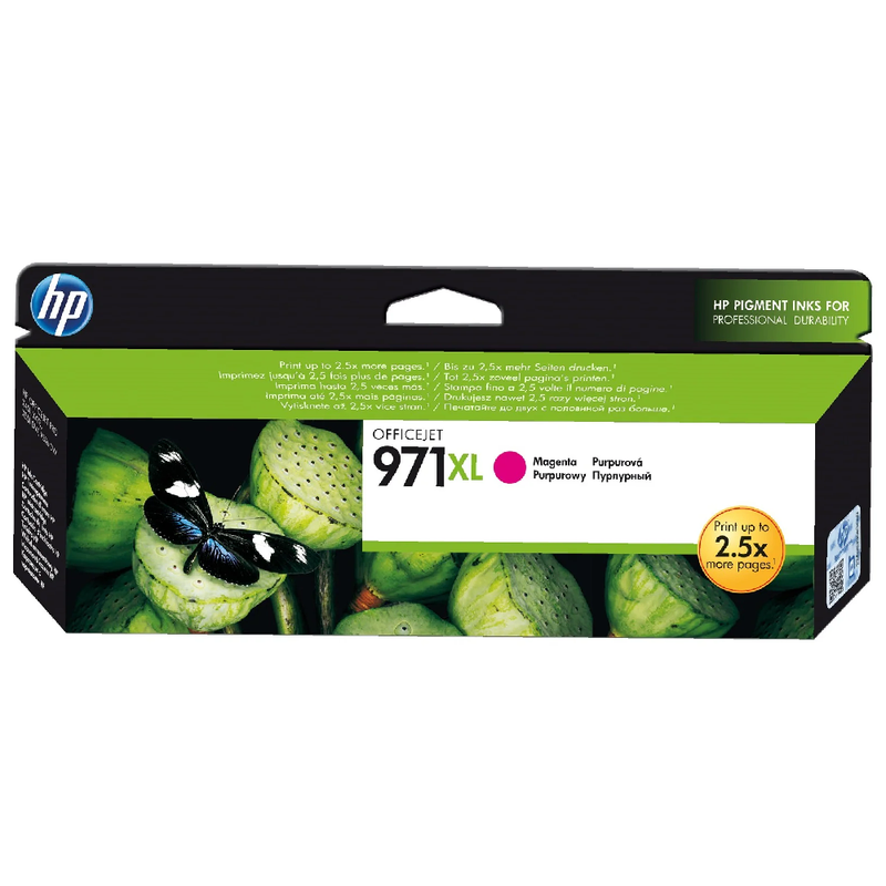 HP 971XL High Yield Original Ink Cartridge - Magenta | CN627AE
