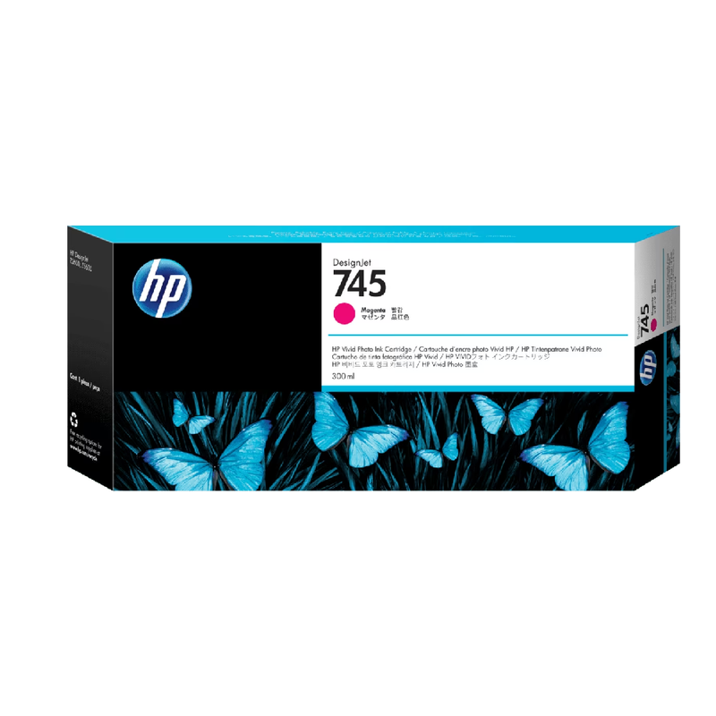 HP 745 300-ml Original DesignJet Ink Cartridge - Magenta | F9K01A