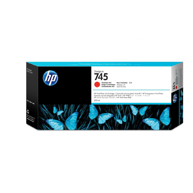 HP 745 300ml Original DesignJet Ink Cartridge - Chromatic Red | F9K06A