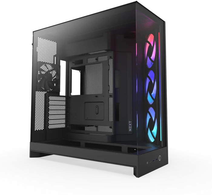 NZXT H9 Flow RGB Large Dual-Chamber Mid-Tower Black ATX Airflow Case with RGB | CM-H92FB-R1