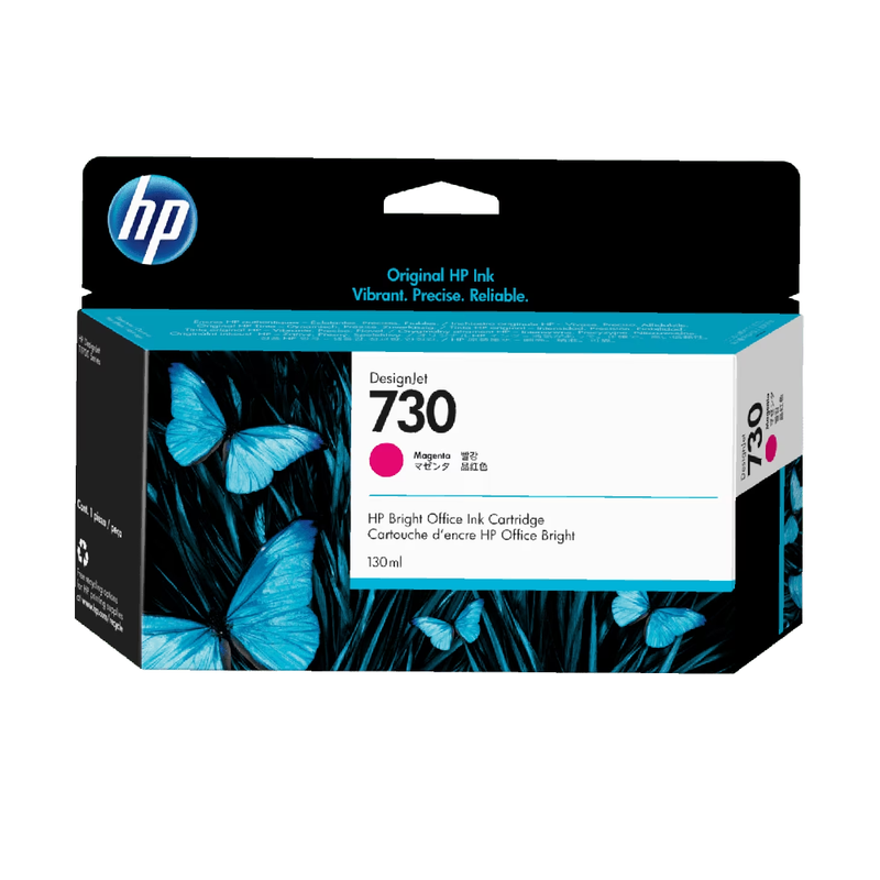 HP 730 130-ml Original DesignJet Ink Cartridge - Magenta | P2V63A