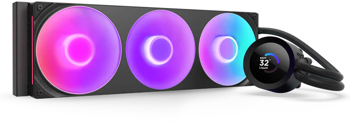 NZXT Kraken Plus 360 RGB 360mm AIO Liquid Cooler w/ 1.54″ LCD & RGB | RL-KR360-B2