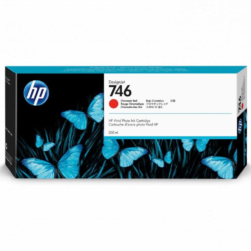 HP 746 300-ml Original DesignJet Ink Cartridge - Chromatic Red | P2V81A