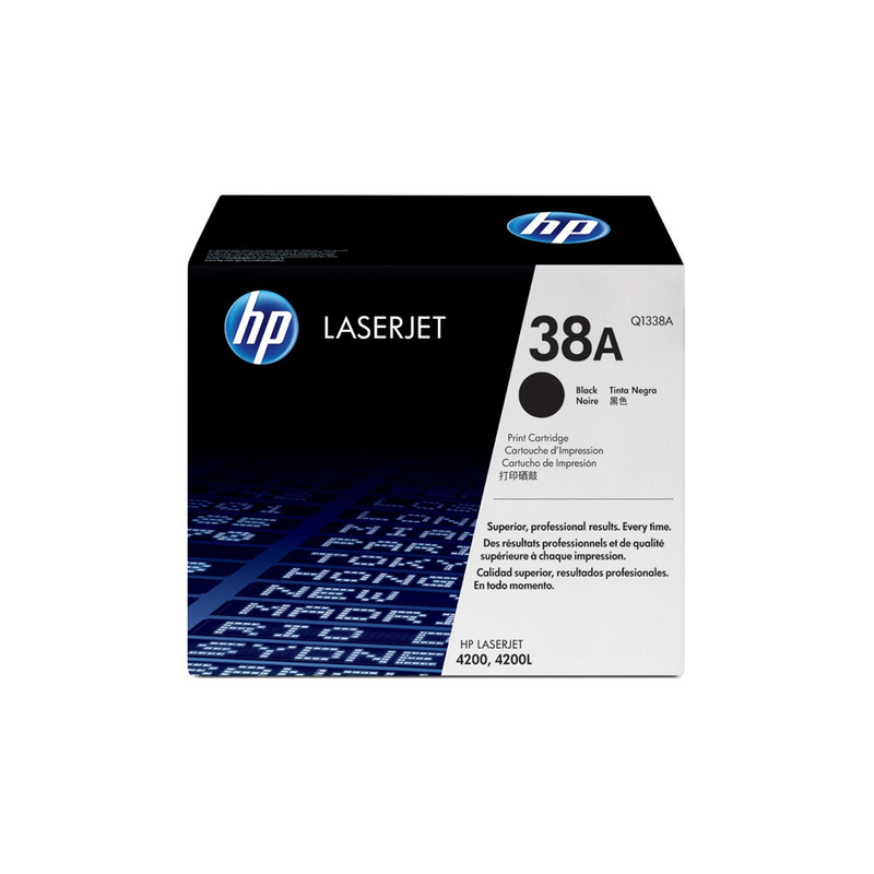 HP 38A Original LaserJet Toner Cartridge - Black | Q1338A