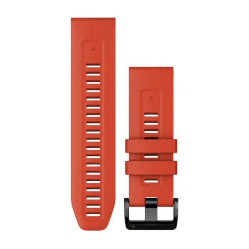 Garmin QuickFit 26 Watch Bands Flame Red Silicone - 26 mm | 010-13117-04