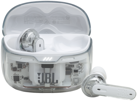 JBL TUNE BEAM True Wireless Noise Cancelling Earbuds Ghost White | JBLTBEAMGWHT