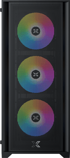 Xigmatek Gaming X II RGB Mid-Tower Gaming Case – ATX/E-ATX Support - 4 Pre-Installed ARGB Fans | GamingXII