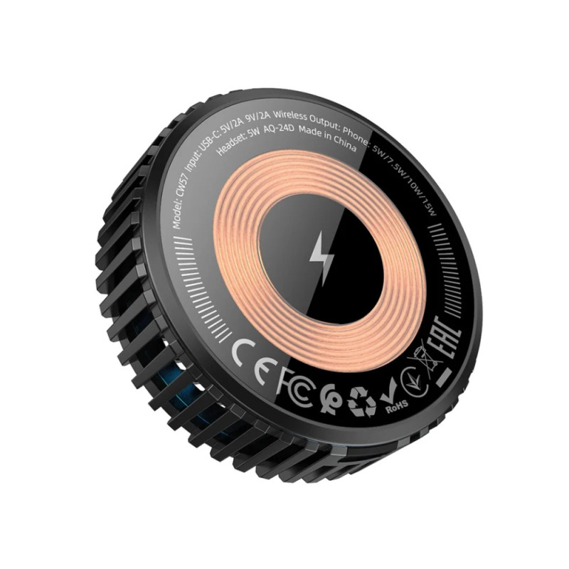Hoco Air Cooled 15W Magnetic Fast Wireless Charger | CW57