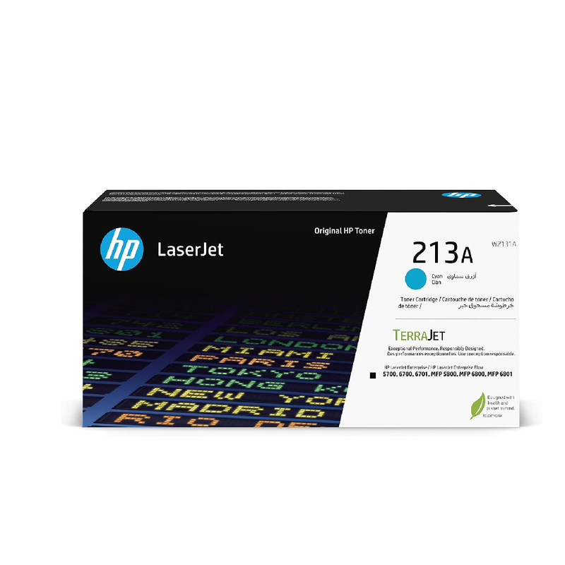 HP 213A Original LaserJet Toner Cartridge - Cyan | W2131A