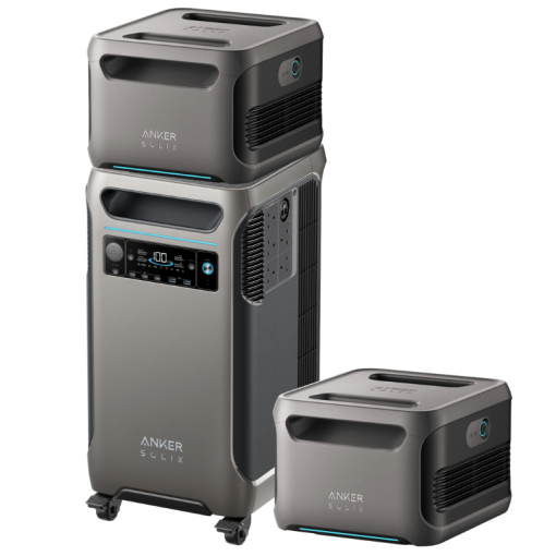Anker SOLIX F3800 Portable Power Station – 3840Wh | 6000W + 2* BP3800 Expansion Battery | A1790211-02