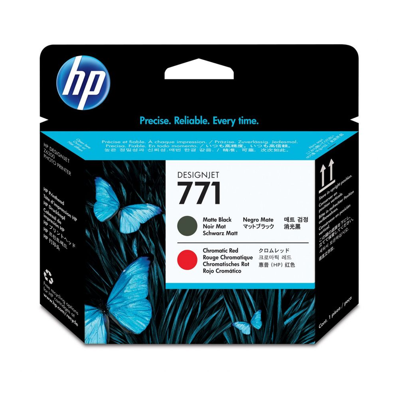 HP 771 Original DesignJet Printhead - Matte Black-Chromatic Red | CE017A