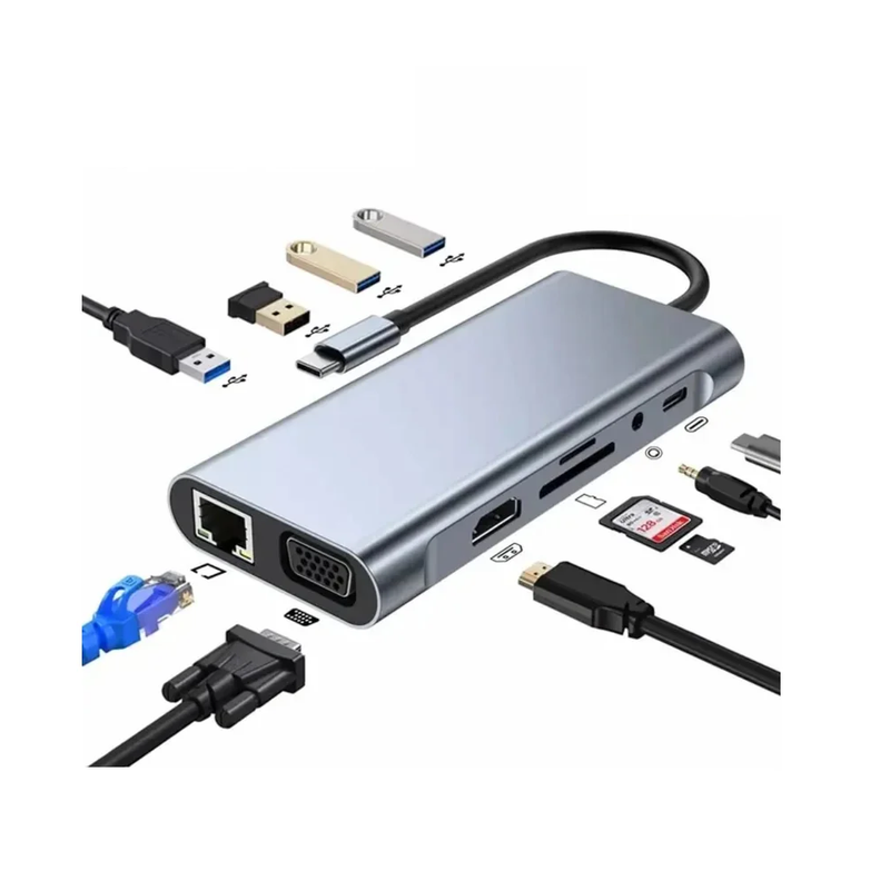 Type-C to HDTV 11 in 1 Hub | PA001954