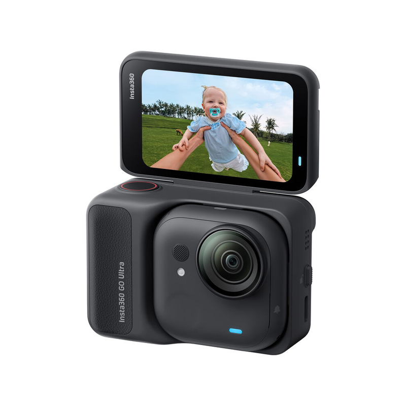 Insta360 GO Ultra Standard Bundle — Arctic Black | Tiny 4K60 Magnetic POV Action Camera