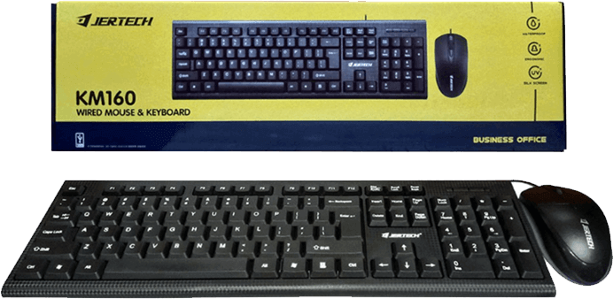 Jertech KM160 USB Keyboard & Mouse Combo | JK-SET-KM-160