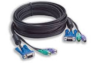 Eusso 1-to-3 5m PS/2 D-type KVM Cable for UKS8104-D4T / 8108-ROT / 8116-ROT | UKC8300-5PT