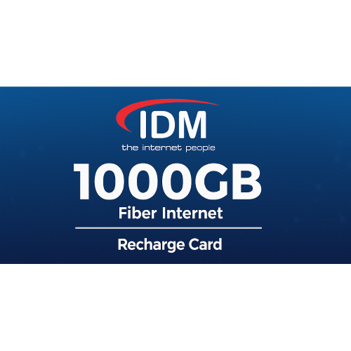 IDM 1000GB Fiber Internet Recharge Card | IDM1000GB