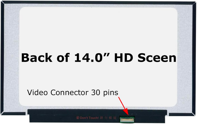 OEM 14.0" HD LED Laptop Screen Full Frame - NT140WHM-61 | OM-LED-NT140WHM-61